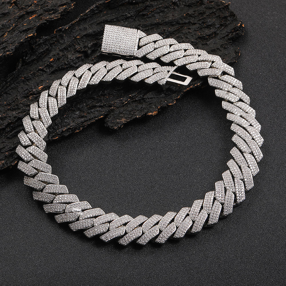 Diamond-Cut Cuban Chain Necklace in Gold or White Gold - PVD finish – Bold Hip Hop Jewelry
