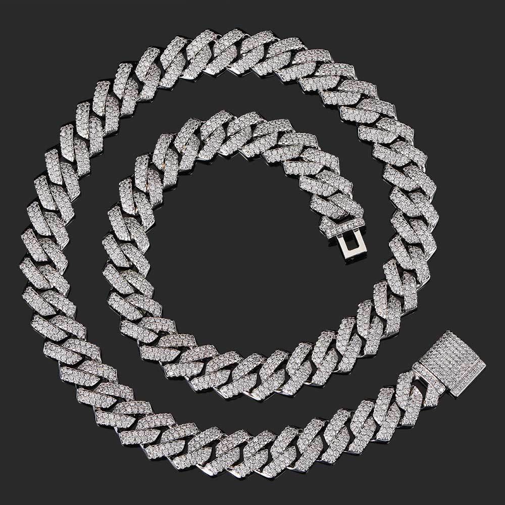 Diamond-Cut Cuban Chain Necklace in Gold or White Gold - PVD finish – Bold Hip Hop Jewelry