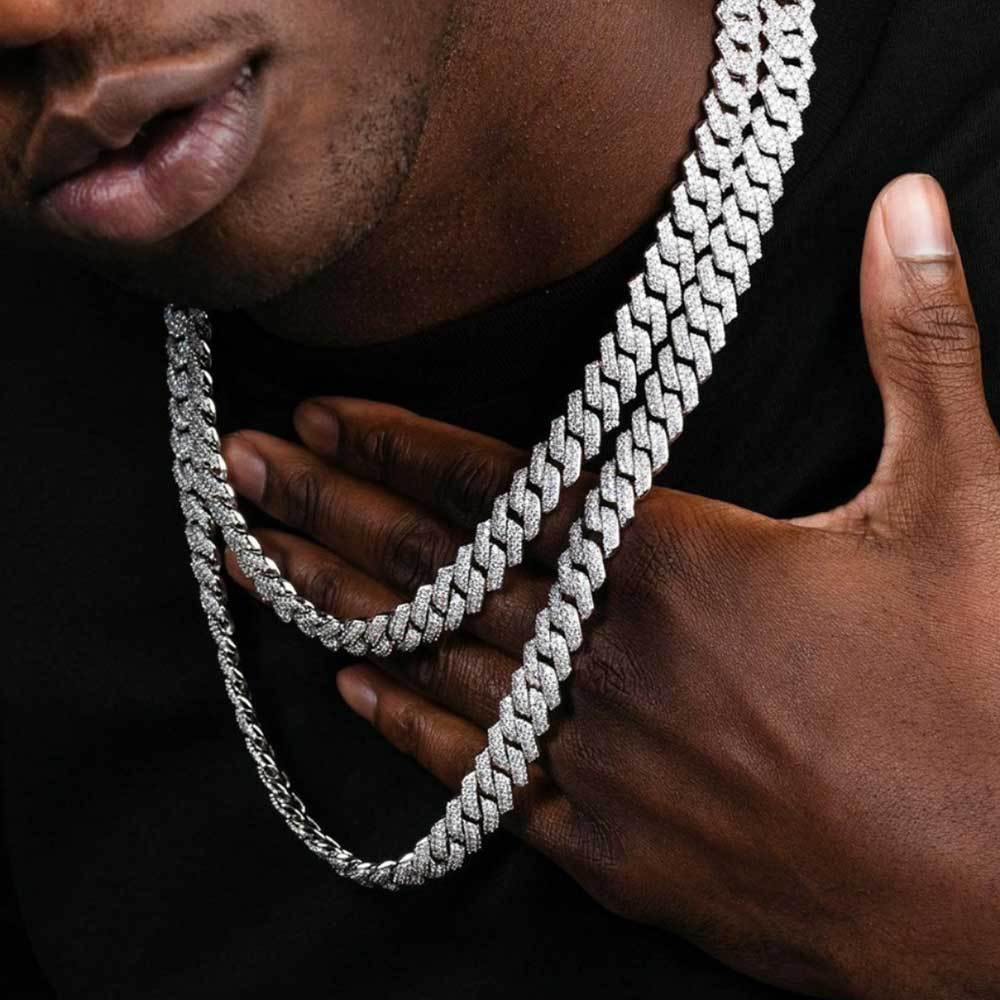 Diamond-Cut Cuban Chain Necklace in Gold or White Gold - PVD finish – Bold Hip Hop Jewelry