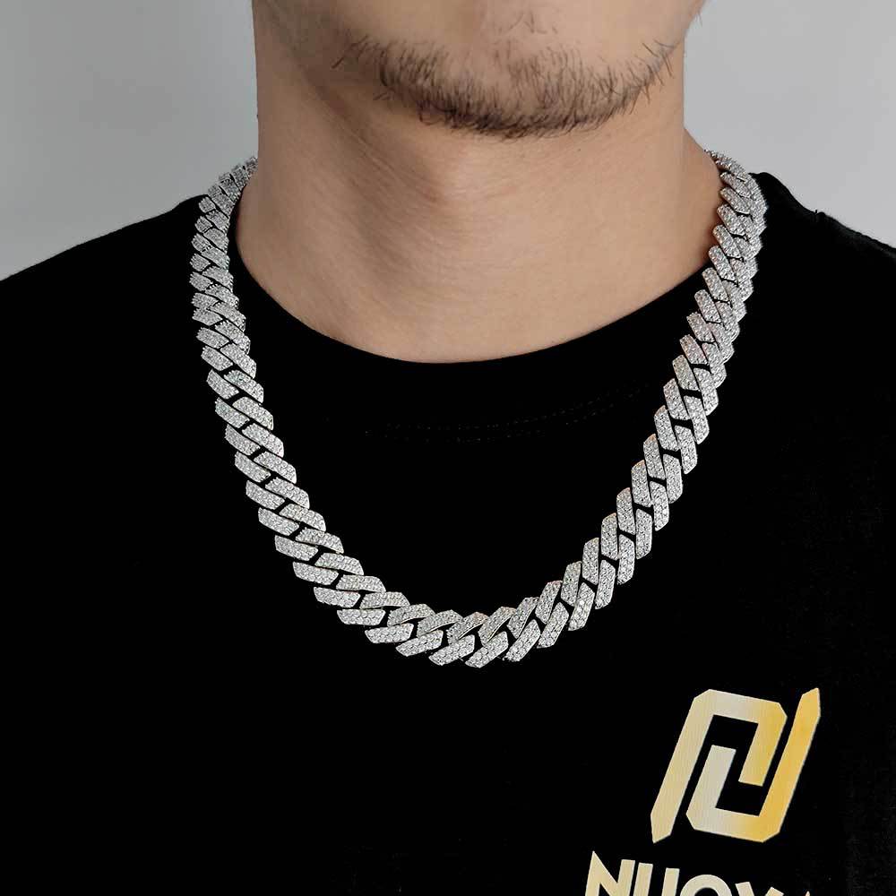 Diamond-Cut Cuban Chain Necklace in Gold or White Gold - PVD finish – Bold Hip Hop Jewelry