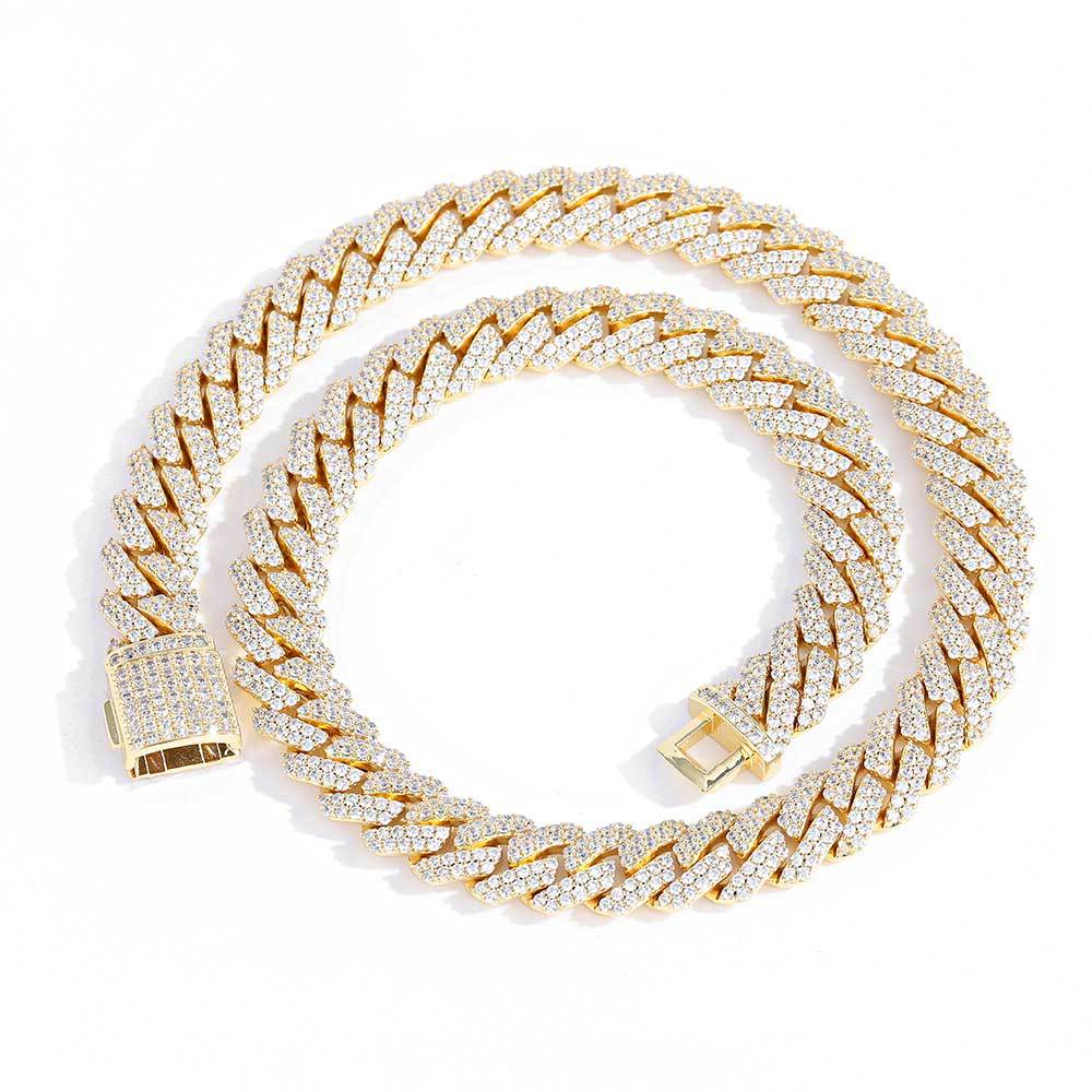 Diamond-Cut Cuban Chain Necklace in Gold or White Gold - PVD finish – Bold Hip Hop Jewelry