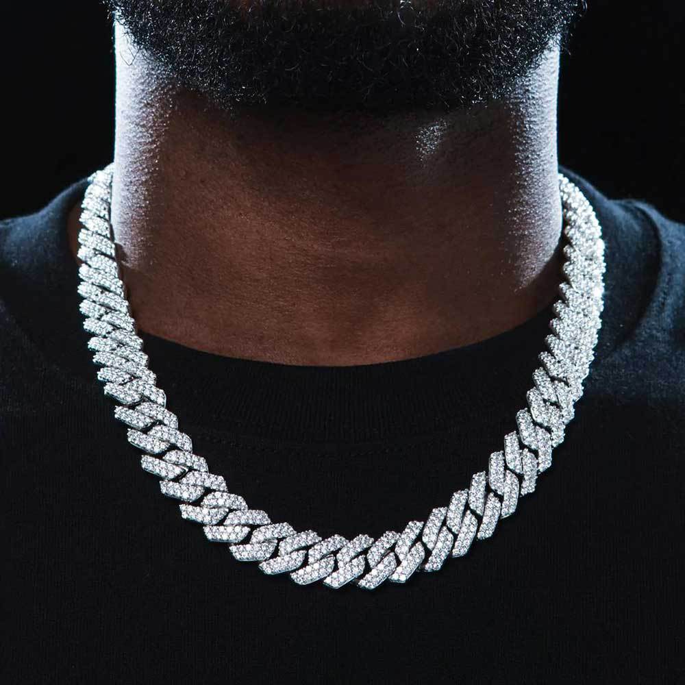 Diamond-Cut Cuban Chain Necklace in Gold or White Gold - PVD finish – Bold Hip Hop Jewelry