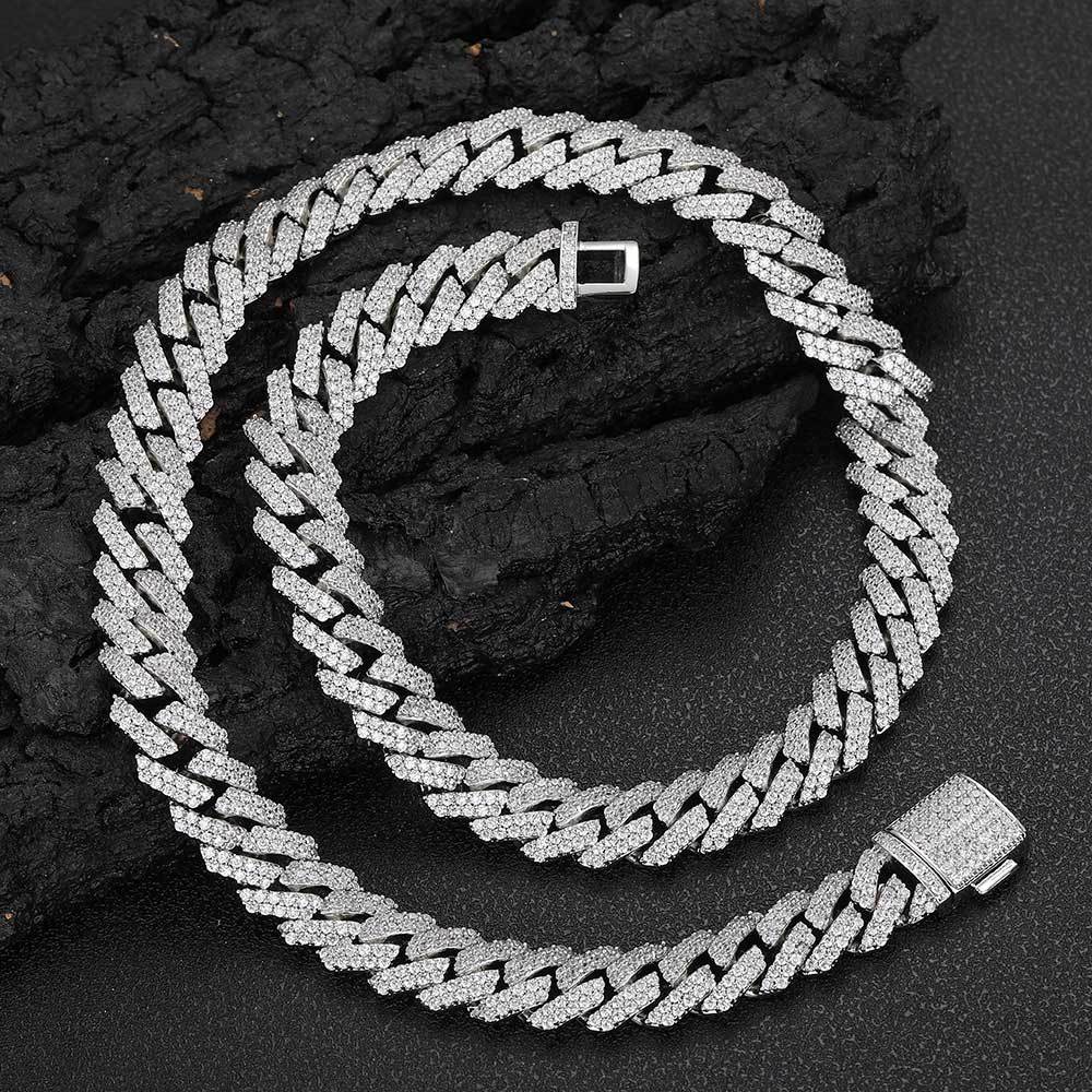 Diamond-Cut Cuban Chain Necklace in Gold or White Gold - PVD finish – Bold Hip Hop Jewelry