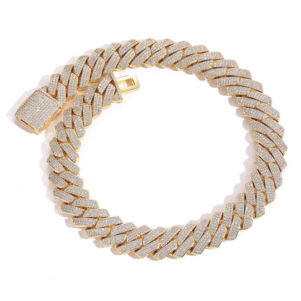 Diamond-Cut Cuban Chain Necklace in Gold or White Gold - PVD finish – Bold Hip Hop Jewelry
