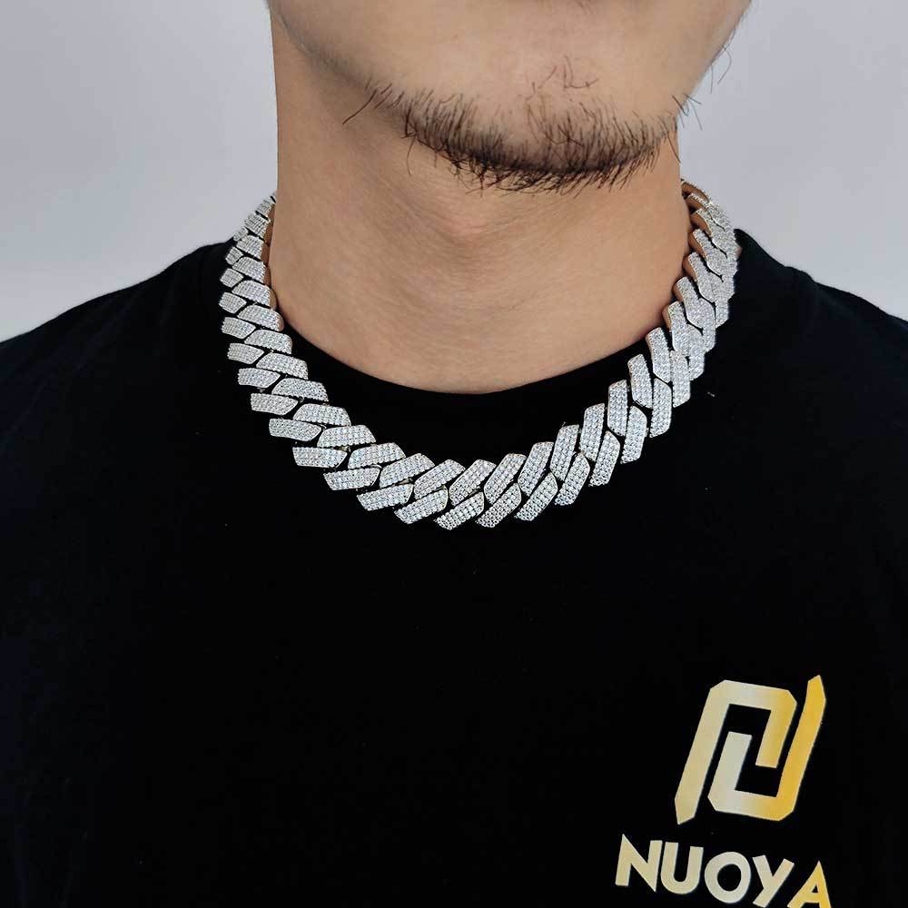 Diamond-Cut Cuban Chain Necklace in Gold or White Gold - PVD finish – Bold Hip Hop Jewelry