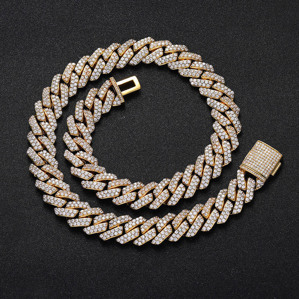 Diamond-Cut Cuban Chain Necklace in Gold or White Gold - PVD finish – Bold Hip Hop Jewelry